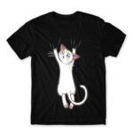 Hanging Artemis Black Men's Tee for Anime, Sailor Moon