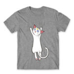 Hanging Artemis Grey Melange Men's Tee for Anime, Sailor Moon
