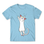 Hanging Artemis Sky Blue Men's T-shirt for Anime, Sailor Moon