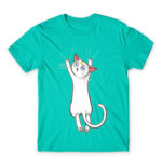 Hanging Artemis Turquoise Men's T-shirt for Anime, Sailor Moon