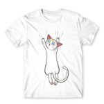 Hanging Artemis White Men's Tee for Anime, Sailor Moon