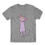 Hanging Diana Grey Melange Men's T-shirt for Anime, Sailor Moon