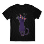 Hanging Luna Black Men's T-shirt for Anime, Sailor Moon