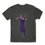 Hanging Luna Dark Grey Men's T-shirt for Anime, Sailor Moon