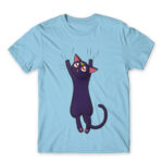 Hanging Luna Sky Blue Men's T-shirt for Anime, Sailor Moon