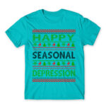 Happy seasonal depression Atoll Blue Men's Tee for Funny, Seasonal Depression