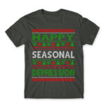 Happy seasonal depression Dark Grey Men's T-shirt for Funny, Seasonal Depression