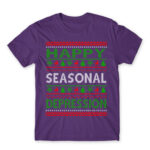 Happy seasonal depression Dark Purple Men's T-shirt for Funny, Seasonal Depression