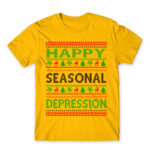 Happy seasonal depression Gold Men's T-shirt for Funny, Seasonal Depression