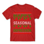 Happy seasonal depression Red Men's T-shirt for Funny, Seasonal Depression