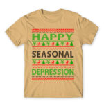 Happy seasonal depression Sand Men's T-shirt for Funny, Seasonal Depression