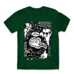 Harassment Bottle Green Men's T-shirt for Anime, Original Art
