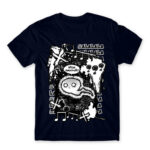 Harassment Navy Men's T-shirt for Anime, Original Art