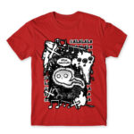 Harassment Red Men's T-shirt for Anime, Original Art