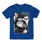 Harassment Royal Blue Men's Tee for Anime, Original Art