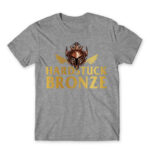 Hardstuck Bronze Grey Melange Men's T-shirt for Gaming, League Of Legends