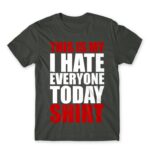 Hate everyone shirt Dark Grey Men's Tee for Funny, Sarcastic Humour