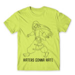 Haters :D Apple Green Men's Tee for Anime, Shaman King