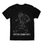 Haters :D Black Men's T-shirt for Anime, Shaman King