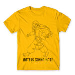 Haters :D Gold Men's T-shirt for Anime, Shaman King