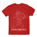 Haters :D Red Men's T-shirt for Anime, Shaman King