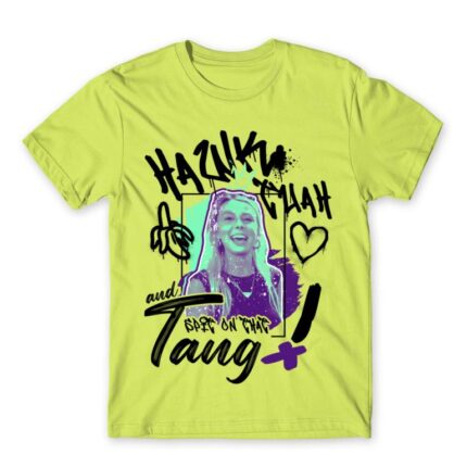 Hawk Tuah Girl – Graffiti Apple Green Men's Tee for Funny, Meme