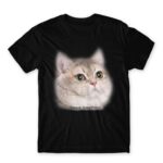 Heavy Breathing Cat Black Men's Tee for Funny, Meme