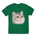 Heavy Breathing Cat Kelly Green Men's T-shirt for Funny, Meme