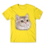 Heavy Breathing Cat Lemon Men's T-shirt for Funny, Meme