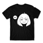 HEH – Anya Forger SPY X FAMILY Black Men's Tee for Anime, Spy X Family