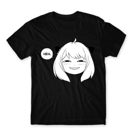 HEH – Anya Forger SPY X FAMILY Black Men's Tee for Anime, Spy X Family