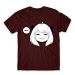 HEH – Anya Forger SPY X FAMILY Burgundy Men's Tee for Anime, Spy X Family