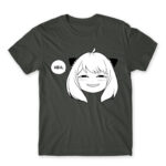 HEH – Anya Forger SPY X FAMILY Dark Grey Men's Tee for Anime, Spy X Family