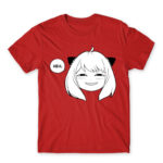 HEH – Anya Forger SPY X FAMILY Red Men's Tee for Anime, Spy X Family