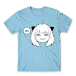 HEH – Anya Forger SPY X FAMILY Sky Blue Men's T-shirt for Anime, Spy X Family