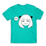 HEH – Anya Forger SPY X FAMILY Turquoise Men's T-shirt for Anime, Spy X Family