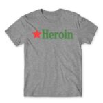 Heineken parody Grey Melange Men's T-shirt for Badass, Funny