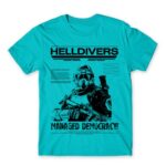 HELLDIVERS – poster style Atoll Blue Men's T-shirt