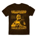 HELLDIVERS – poster style Chocolate Men's Tee