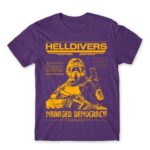 HELLDIVERS – poster style Dark Purple Men's Tee