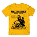 HELLDIVERS – poster style Gold Men's Tee