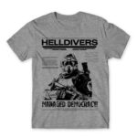 HELLDIVERS – poster style Grey Melange Men's T-shirt
