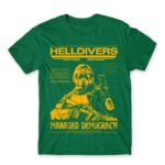 HELLDIVERS – poster style Kelly Green Men's Tee