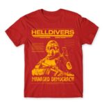 HELLDIVERS – poster style Red Men's Tee