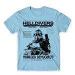 HELLDIVERS – poster style Sky Blue Men's Tee
