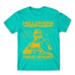 HELLDIVERS – poster style Turquoise Men's T-shirt