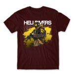 HELLDIVERS – Splash Burgundy Men's T-shirt