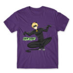 Her Chat – Miraculous Ladybug Dark Purple Men's Tee for Anime, Miraculous Ladybug