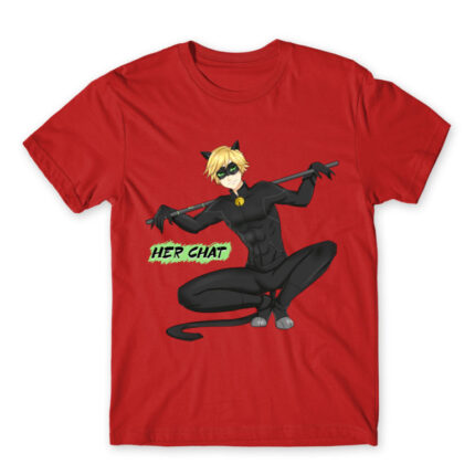 Her Chat – Miraculous Ladybug Red Men's T-shirt for Anime, Miraculous Ladybug