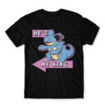 He’s My King! Black Men's T-shirt for Anime, Pokemon